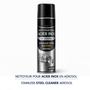 NETTOYEUR POUR ACIER INOX EN AÉROSOL / AEROSOL STAINLESS STEEL CLEANER