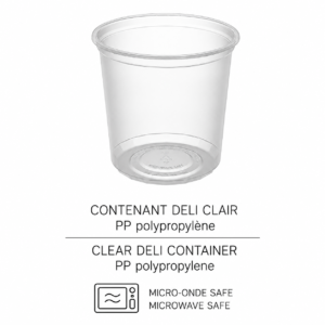CONTENANT DELI CLAIR 24 OZ / CLEAR DELI CONTAINER 24 OZ