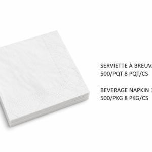 SERVIETTE À BREUVAGE 1PLI / BEVERAGE NAPKIN 1PLY