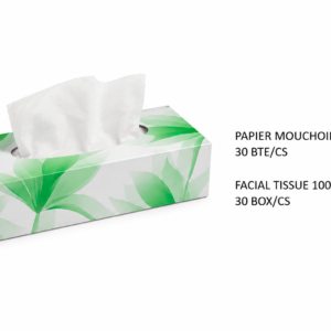 PAPIER MOUCHOIR 100F 2PLIS / FACIAL TISSUE 100S 2PLY