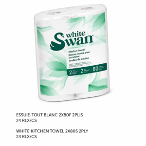 ESSUIE-TOUT BLANC 2X80F 2PLIS / ROLL TOWEL WHITE 2X80S 2PLY
