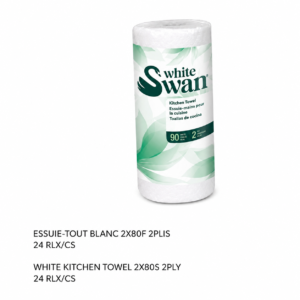 ESSUIE-TOUT BLANC 90F 2PLIS / ROLL TOWEL WHITE 90S 2PLY