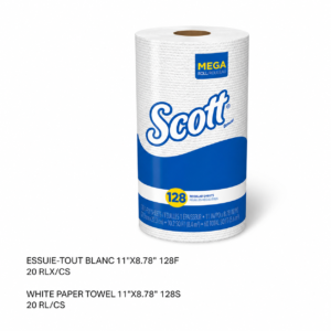 ESSUIE-TOUT BLANC 11"X8.78" 128F / ROLL TOWEL WHITE 11"X8.78"