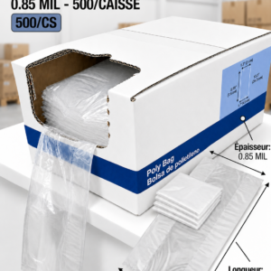 SAC POLY 5 LB 5"X3"X13.5" 0.85 MIL / 5 LB POLY POUND BAG 5"X3"X13.5" 0.85 MIL