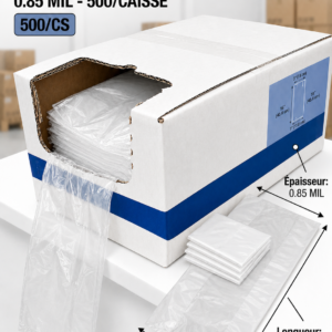 SAC POLY 8 LB 7"X3"X16" 0.85 MIL / 8 LB POLY POUND BAG 7"X3"X16" 0.85 MIL