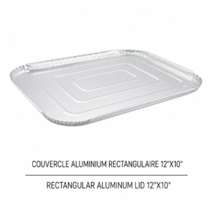 COUVERCLE ALUMINIUM RECTANGULAIRE 12"X10" / ALUMINIUM RECTANGULAR LID
