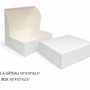 BOÎTE À GÂTEAU 10"X10"X2.5" / CAKE BOX