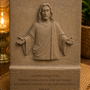 Relief Plaque — Jesus, the Bread of Life / Plaque en relief — Jésus, le Pain de vie